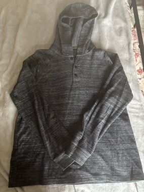 Marc Anthony Men's Slim Fit Heathered Charcoal Henley